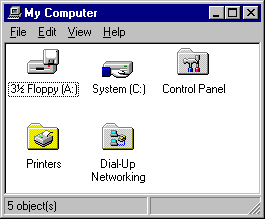 Picture of My Computer opened
